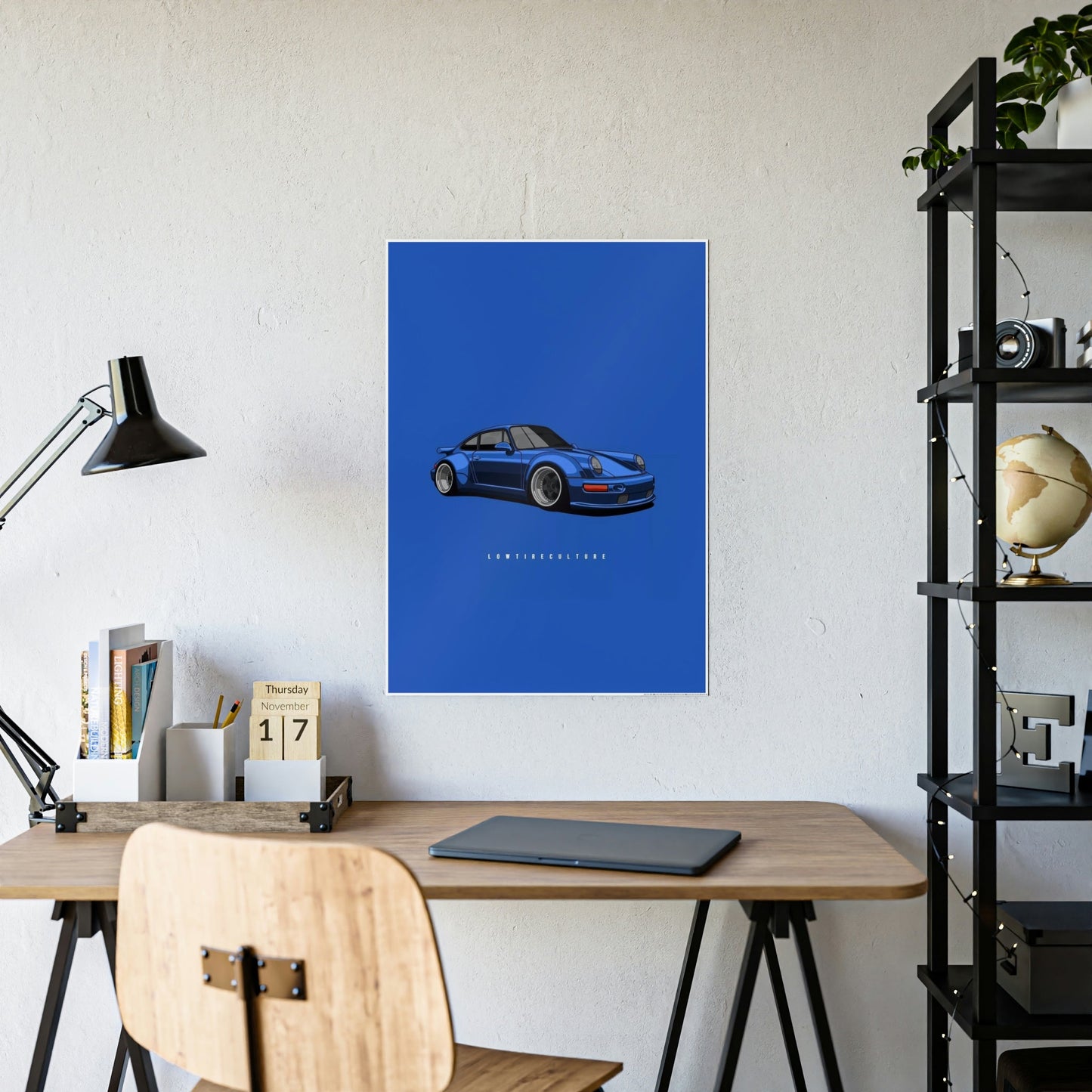 Porsche Artistry on Natural Canvas: Poster & Canvas Wall Decor for Car Enthusiasts