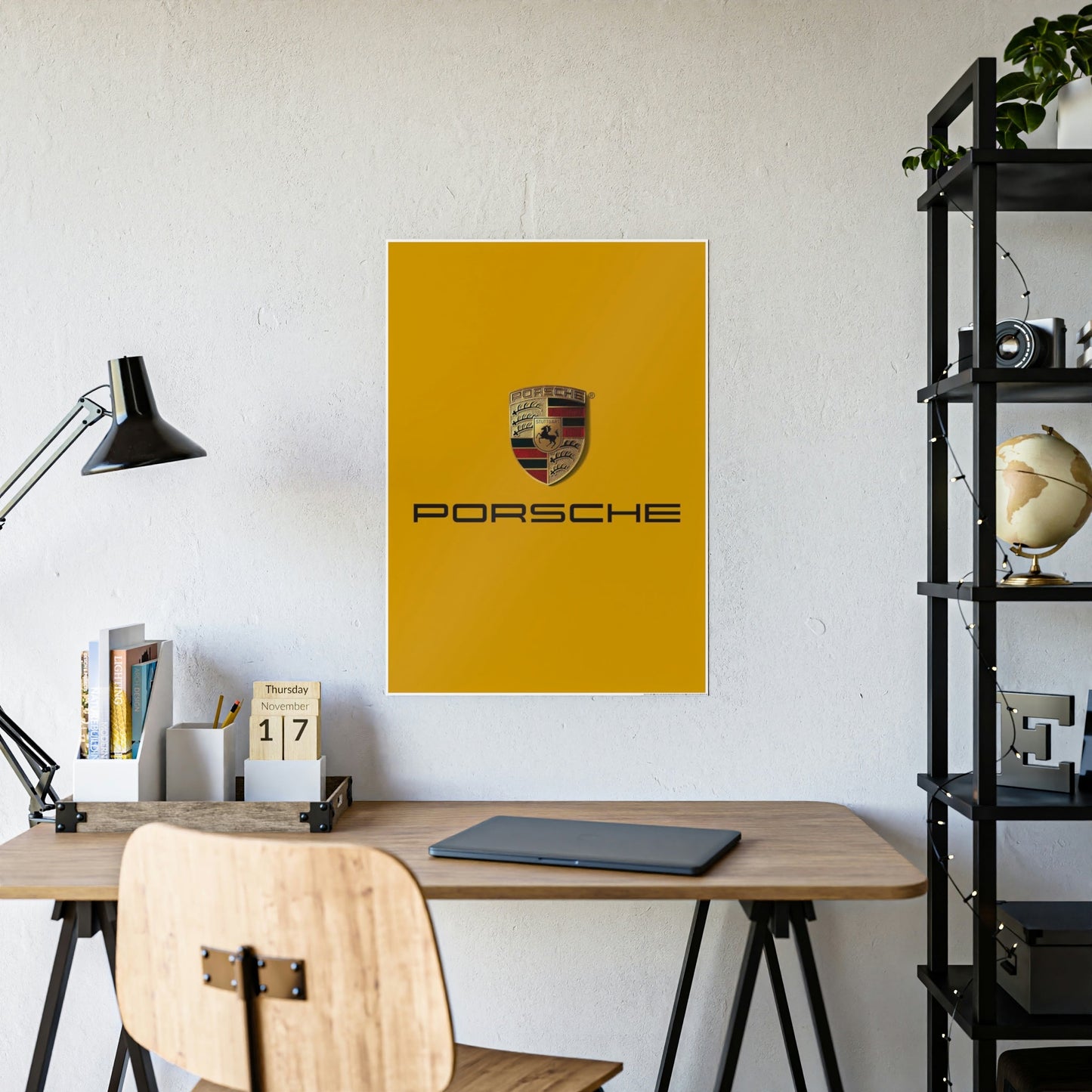 The Iconic Porsche Logo: A Symbol of Prestige and Quality on Canvas & Poster