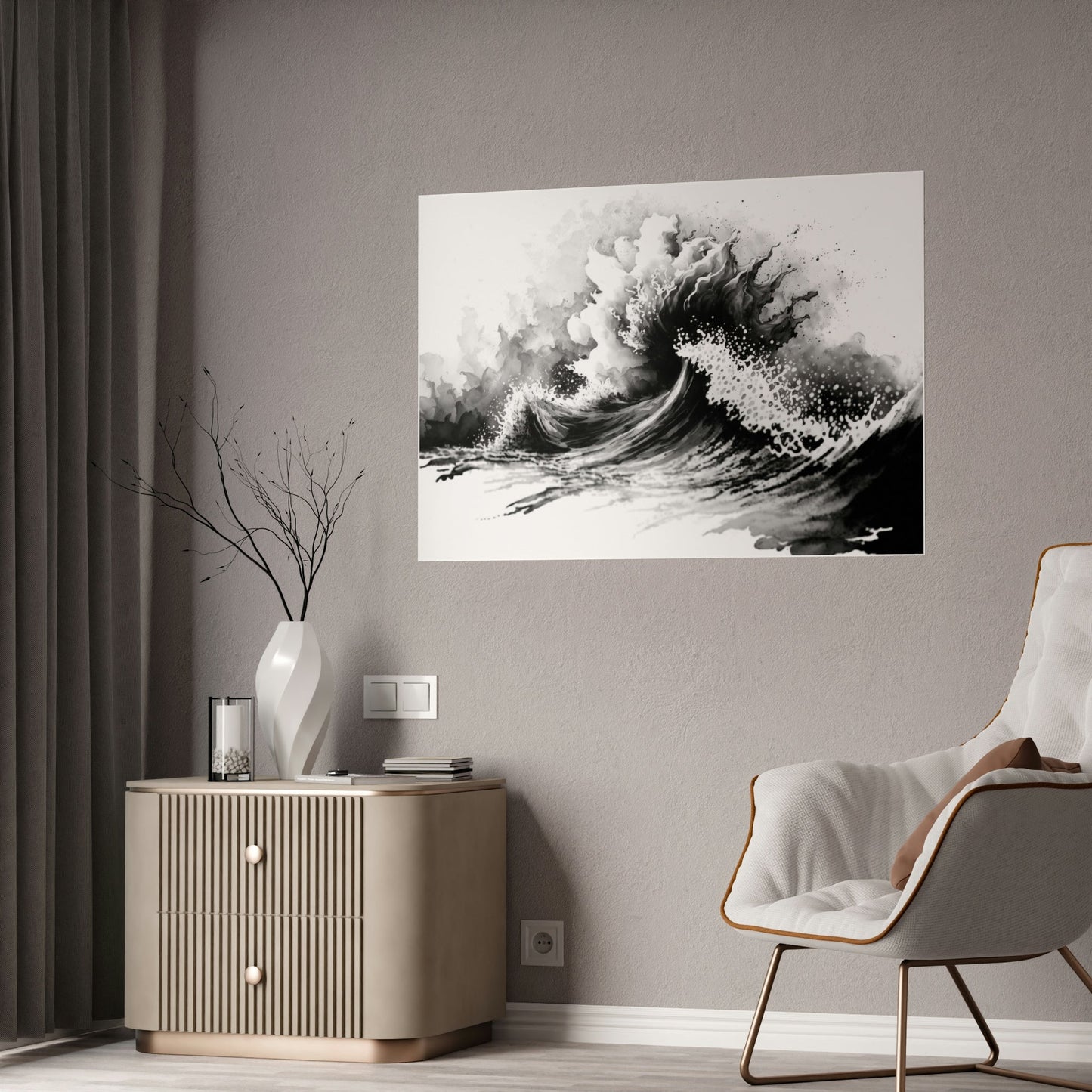 The Beauty of Contrast: Black and White Art on Framed Canvas