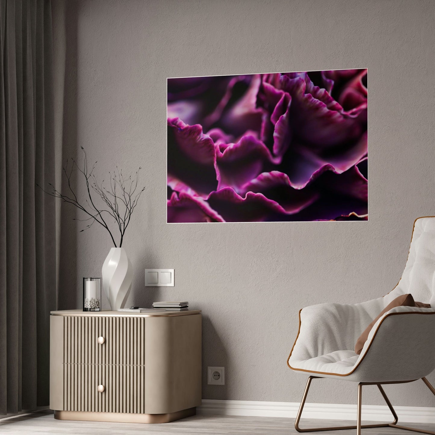 Colorful Petals: Framed Canvas and Wall Art of Carnations for Your Walls