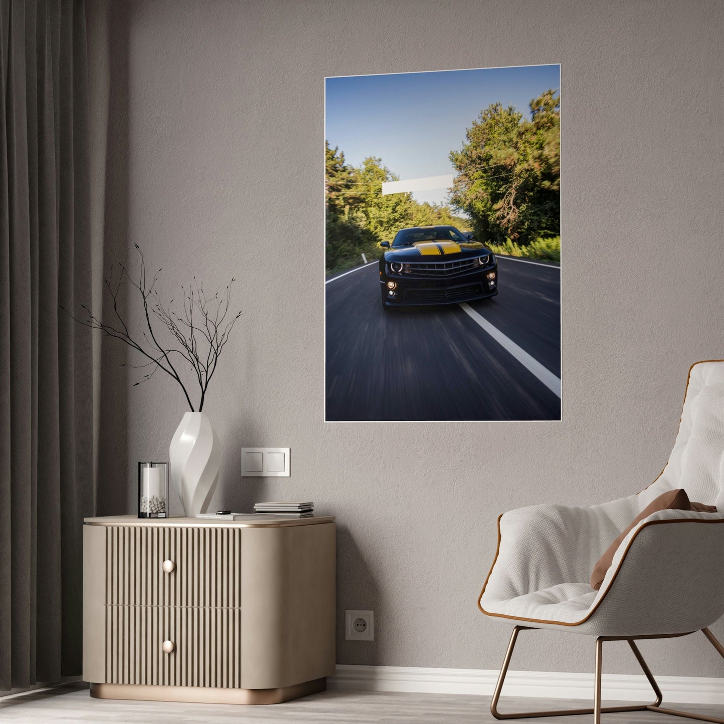 Rev Up Your Walls: Camaro Art on Framed Canvas and Posters