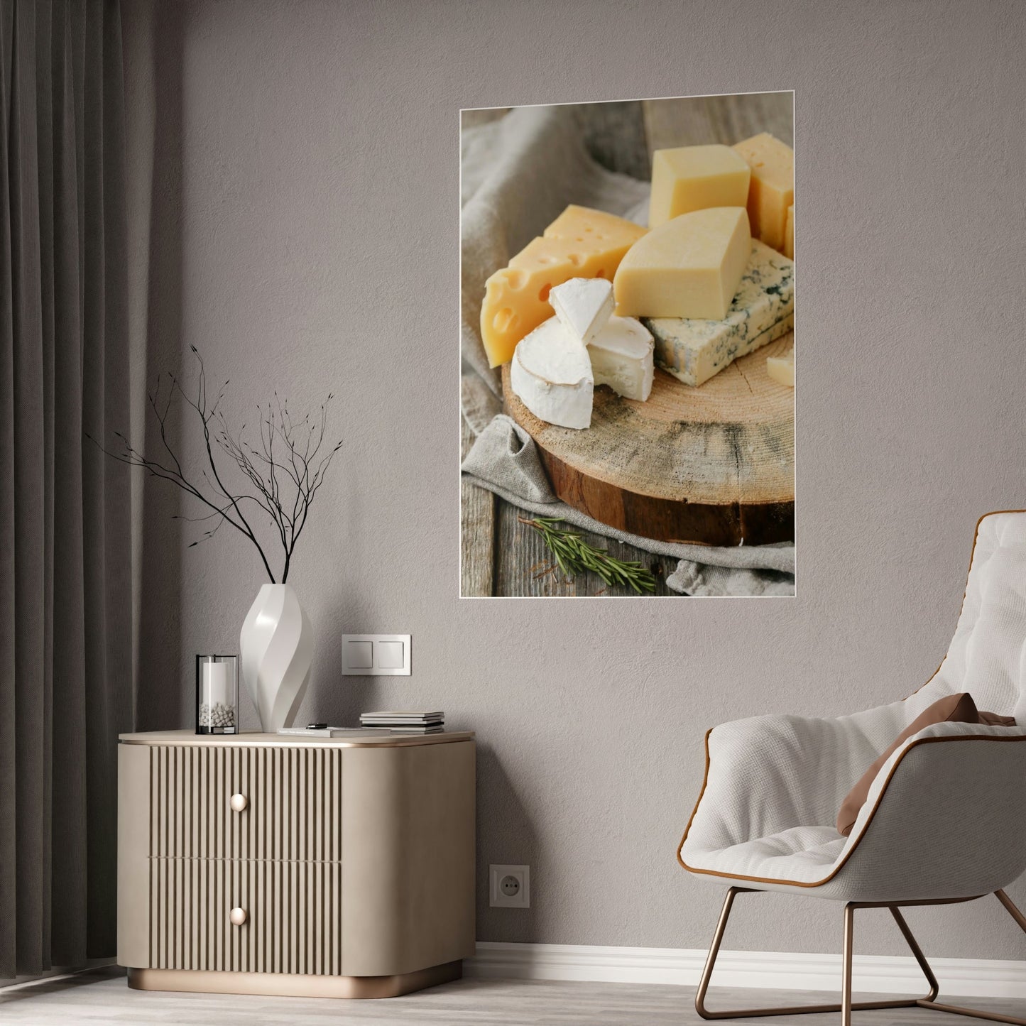 The Beauty of Cheese: Premium Canvas Prints of Artfully Arranged Cheese Plates