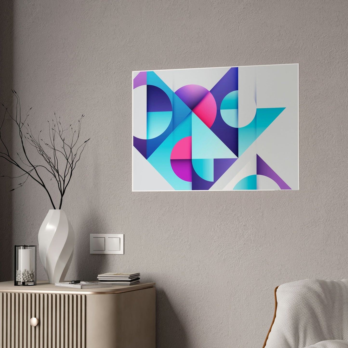 Geometric Shapes on Canvas: Contemporary Wall Art to Inspire