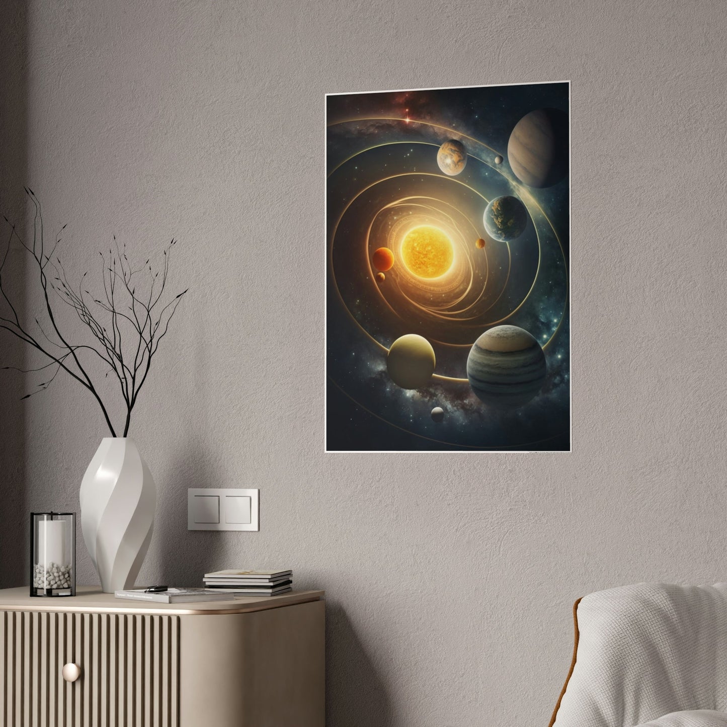 Discover the Cosmos: Framed Canvas Art of the Solar System for an Out-of-This-World Experience