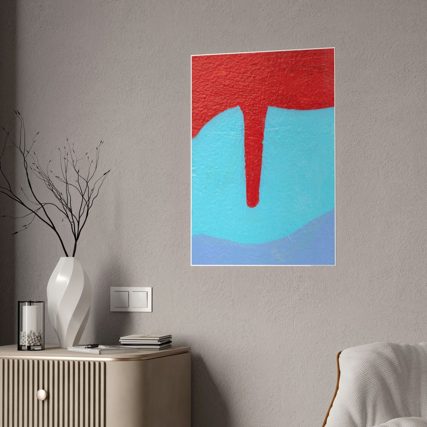Street Art in your Home: Framed Poster with Abstract Graffiti