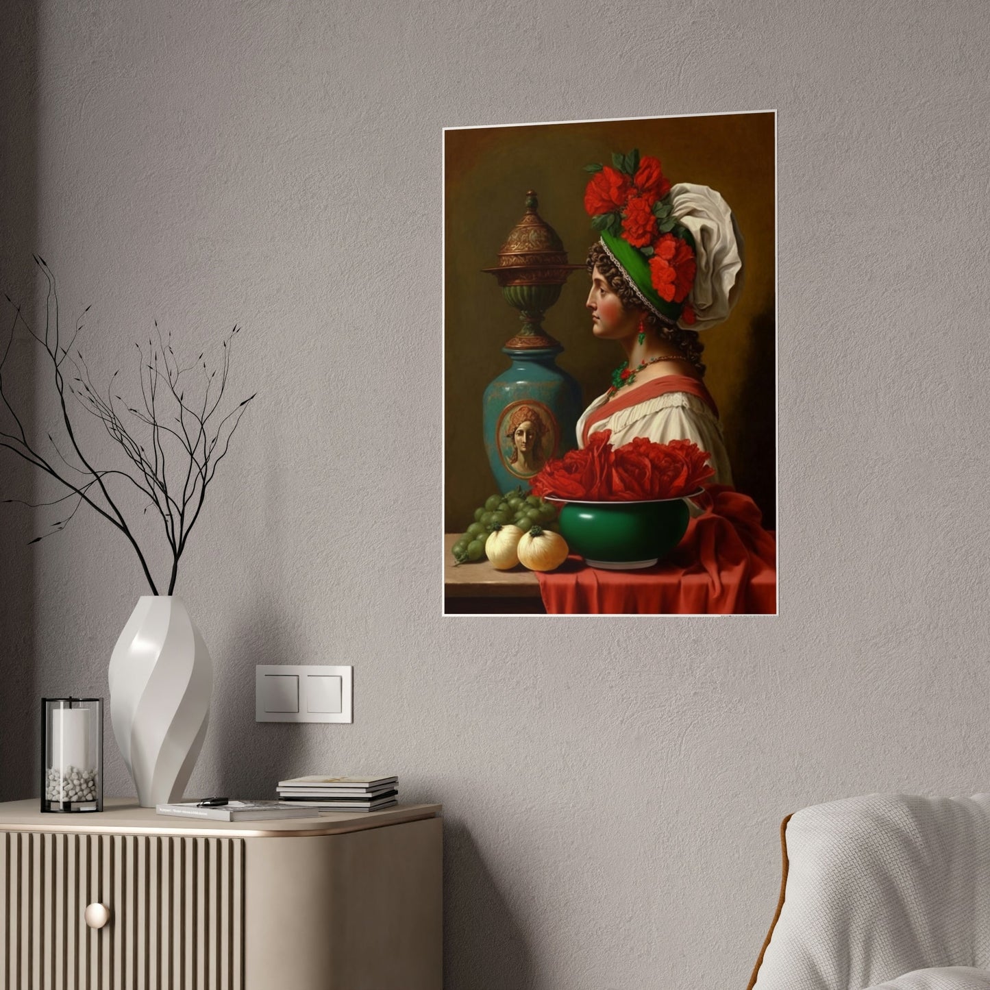 Sophisticated Italian: Poster & Canvas Art Print of Classy Italian Women