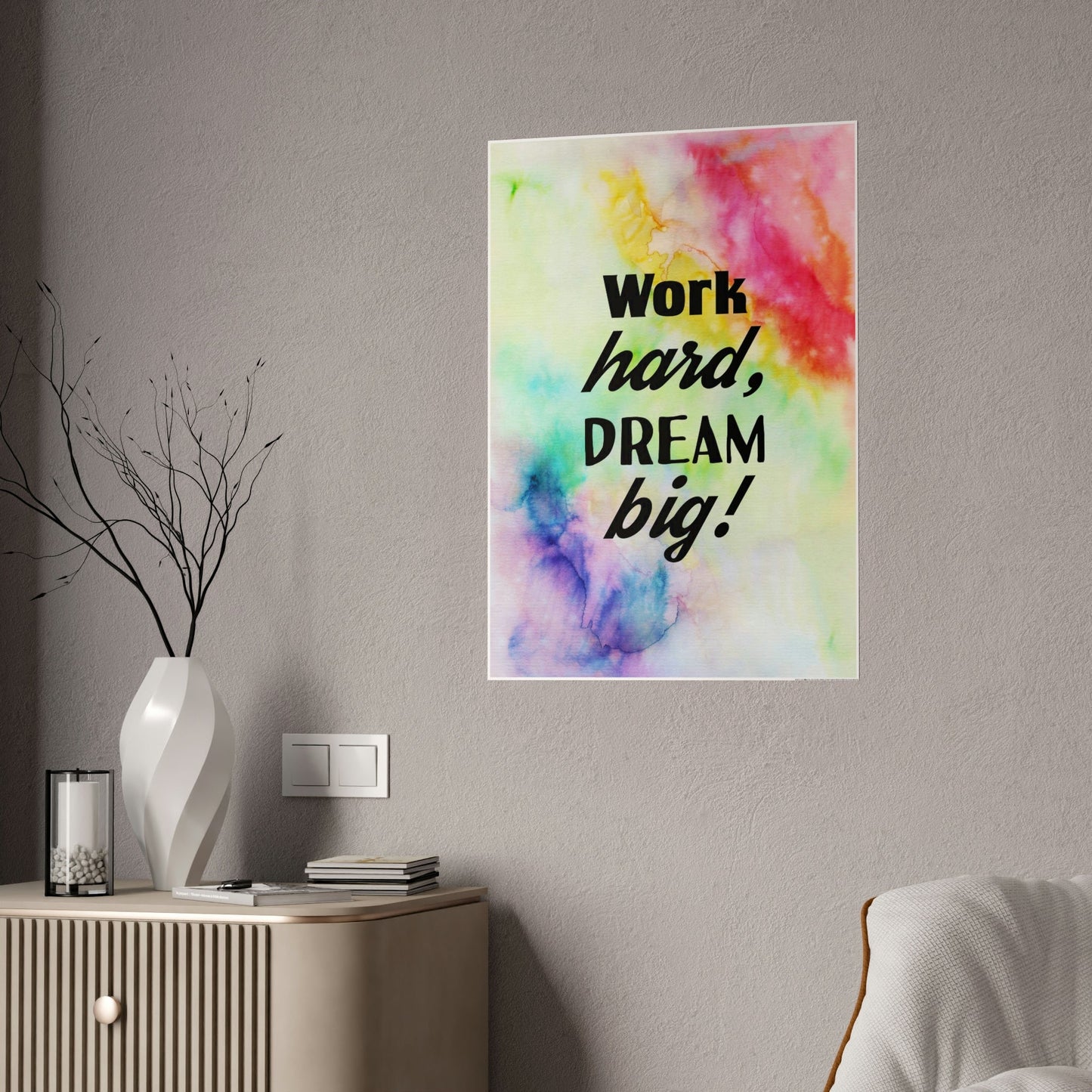 Frame Your Dreams: Motivational Art on Framed Canvas