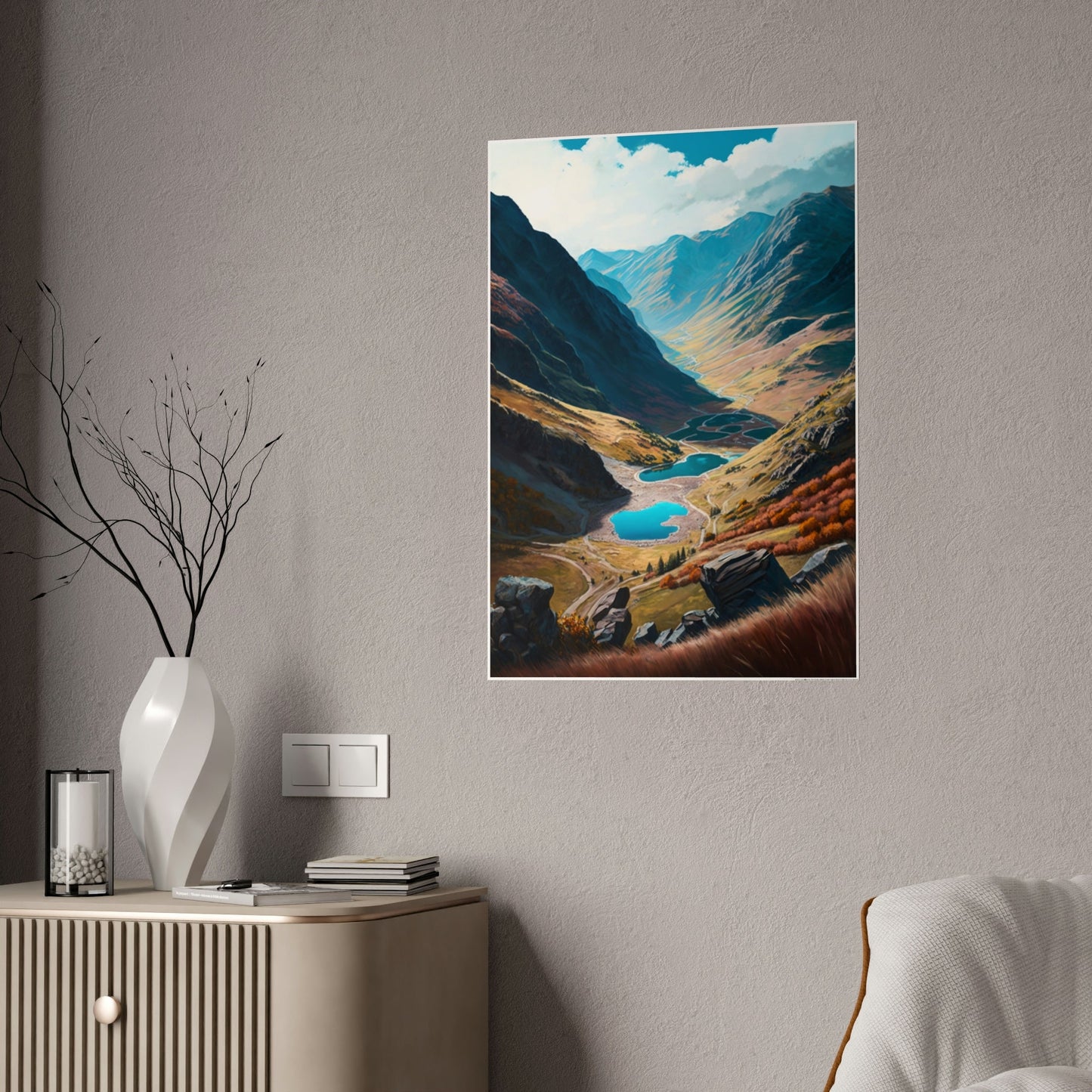 The Enchanting Valley: High-quality Wall Art and Canvas Print