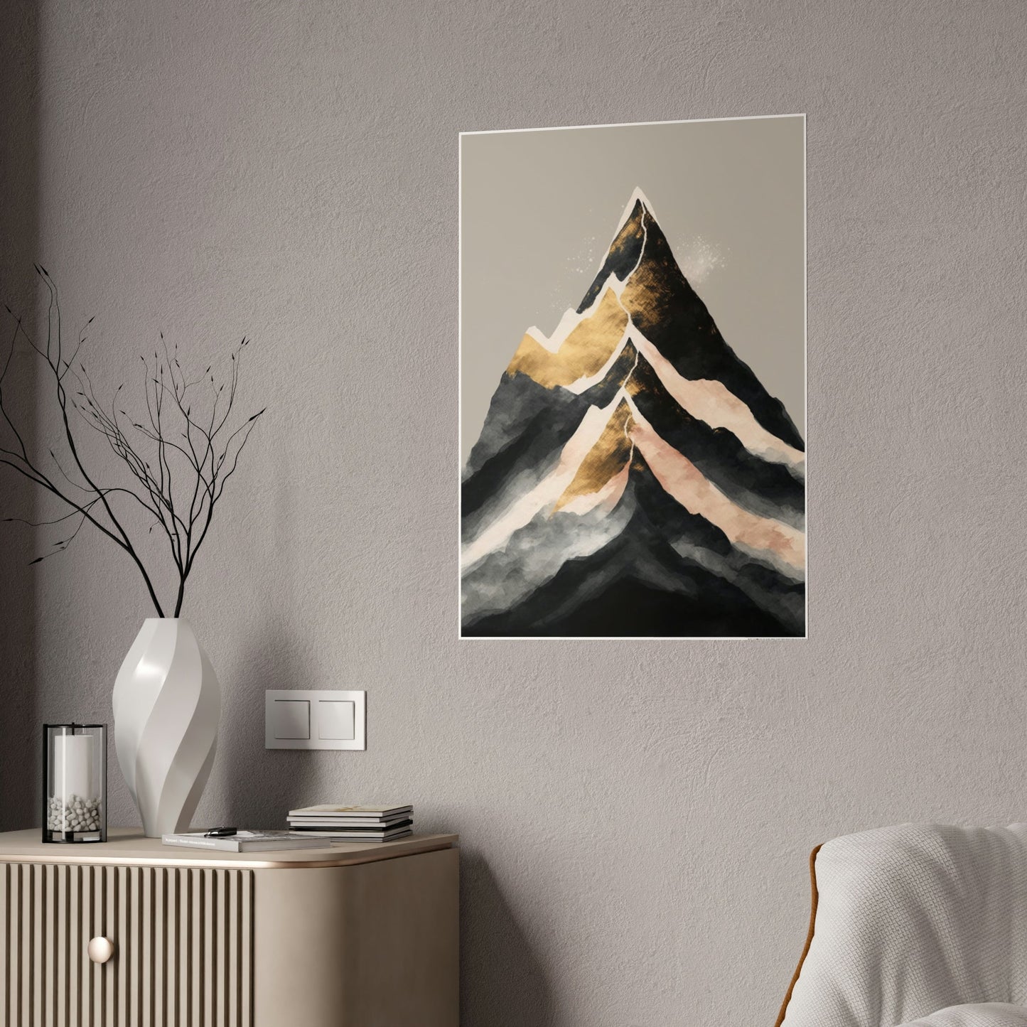 Harmony of Forms: A Natural Canvas & Poster Wall Art of an Abstract Landscape