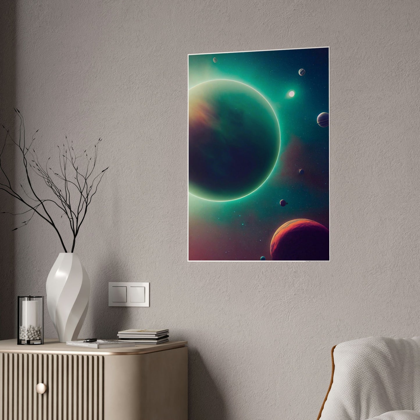 Solar System Symphony: A Striking Astronomy Print on Canvas & Poster