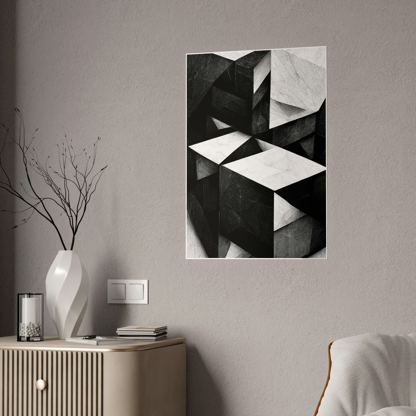 Modern Geometric Wall Decor: Stylish Art for Any Room