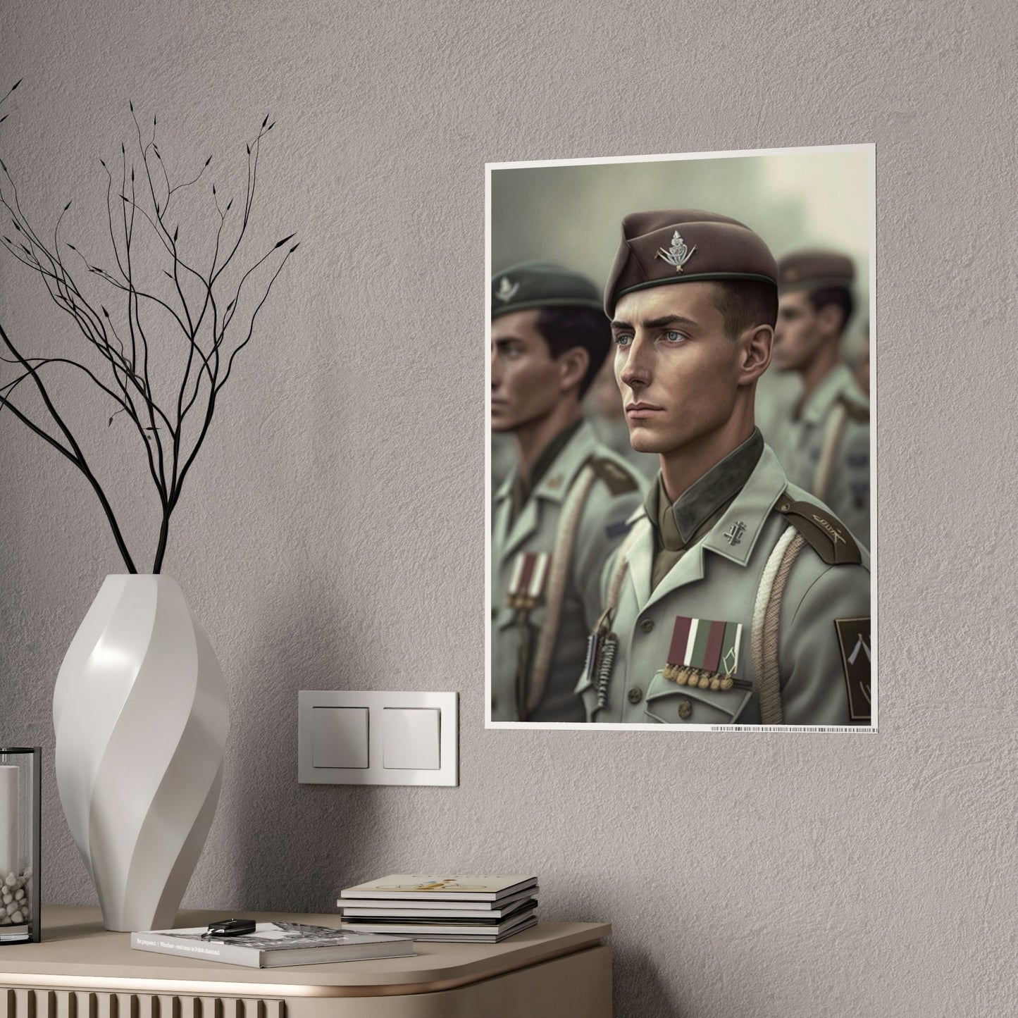 Camouflage Warriors: Striking Army Art on Canvas and Poster Prints