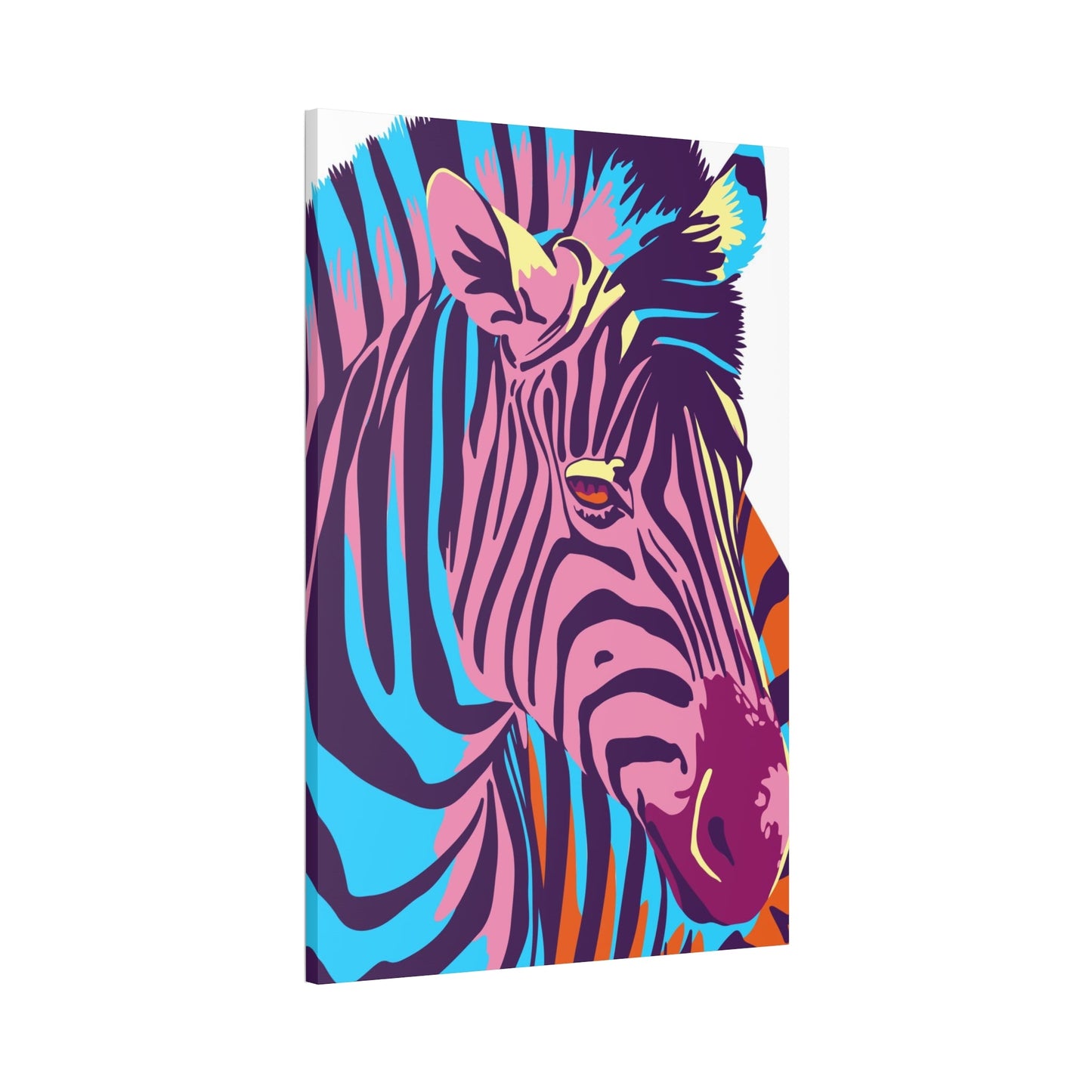 Sleek and Striking: Zebra Print on Framed Poster
