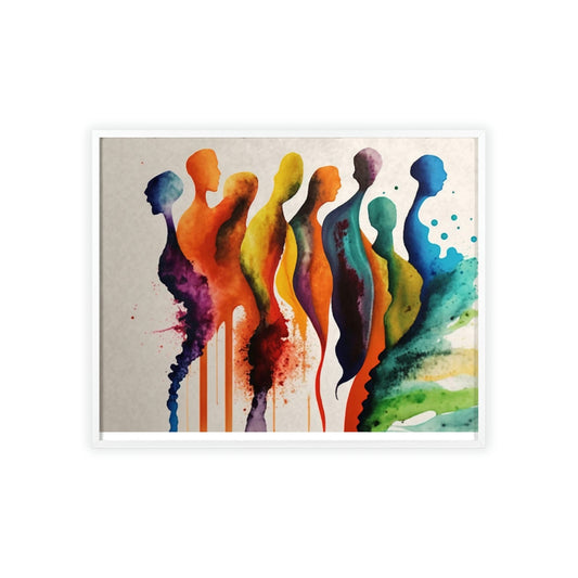 Ethereal Dance: Canvas & Poster Print of Abstract Figures in Motion
