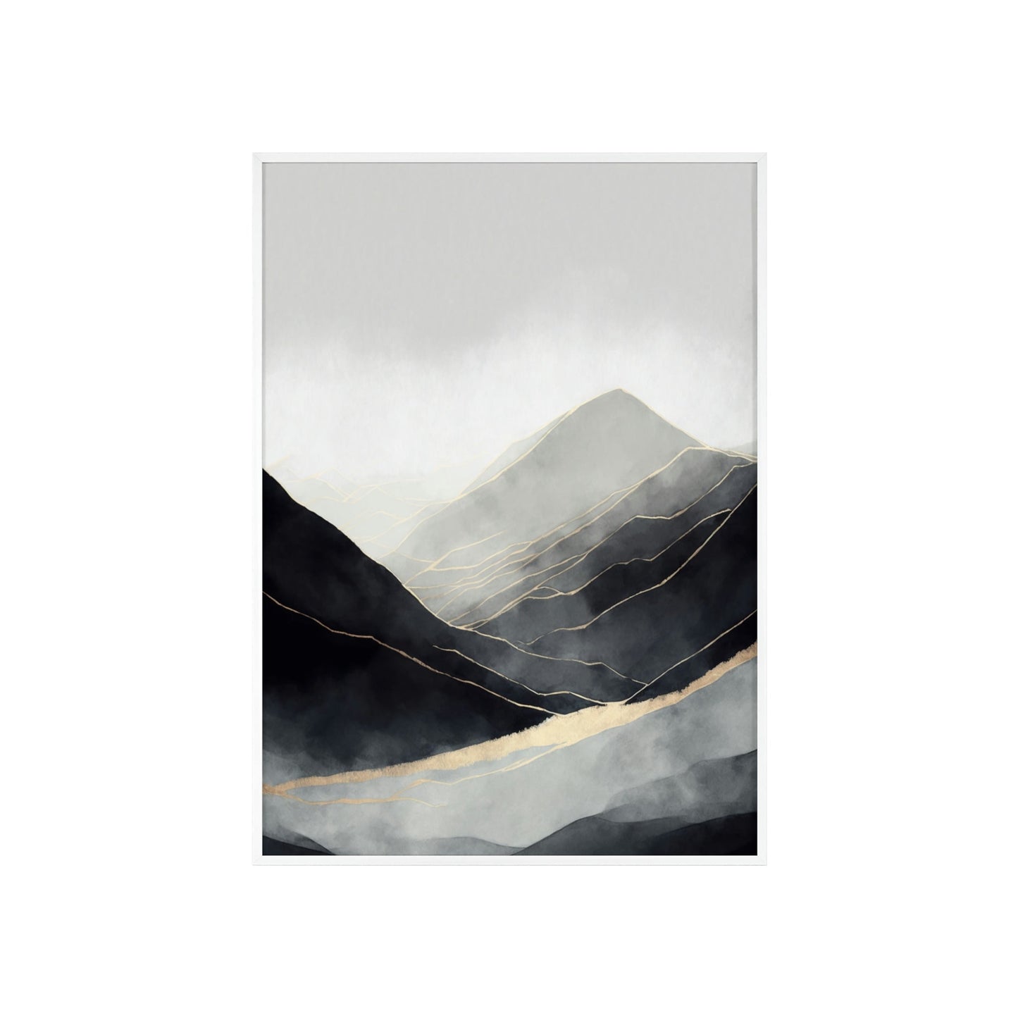 Abstract Nature: A Print on Canvas & Poster of a Bold Landscape