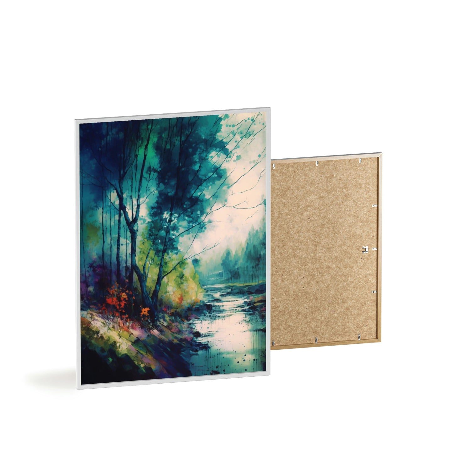 Luminous Serenity: A Framed Canvas & Poster Artwork of a Peaceful Abstract Landscape