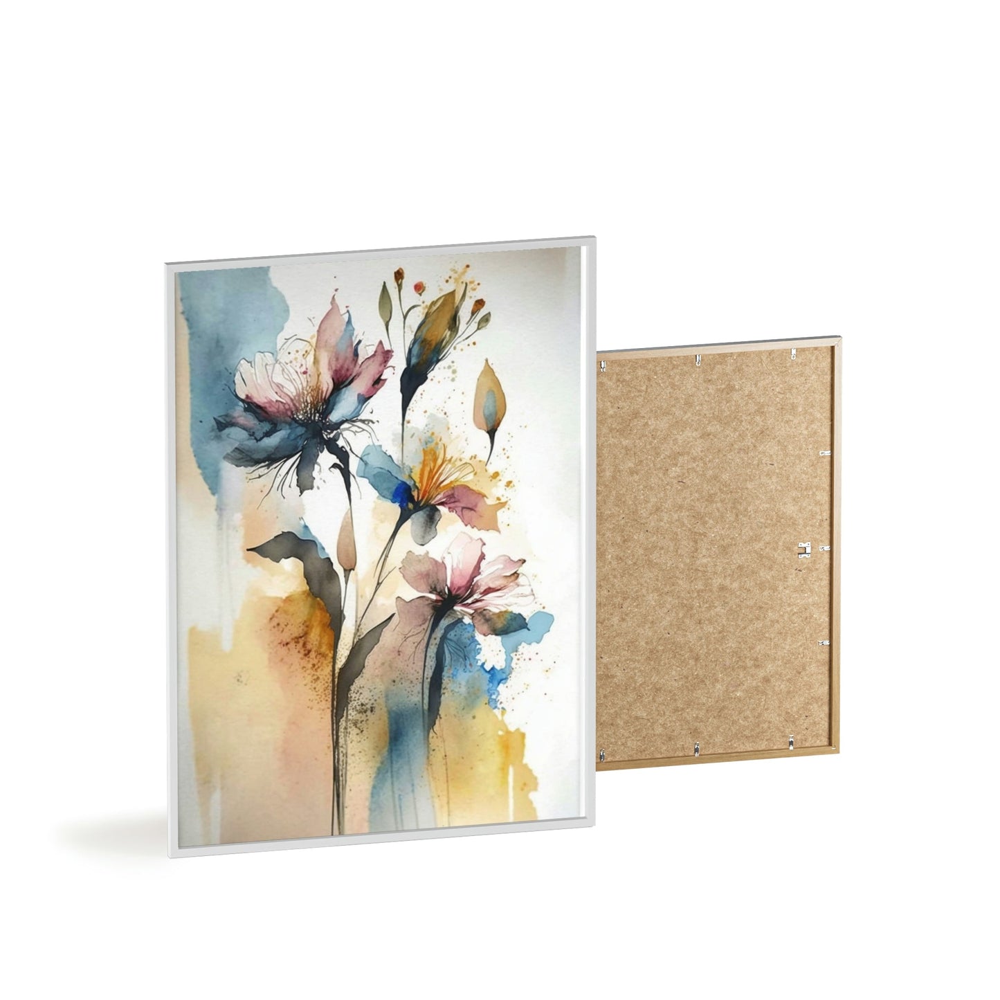 Framed Poster & Canvas of Abstract Flowers: A World of Delight