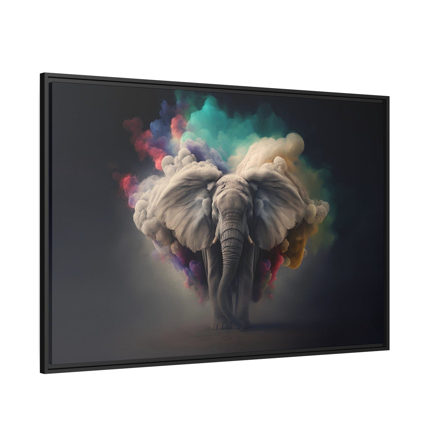 The Art of the Elephant: A Beautifully Rendered Canvas & Poster Print of an Elephant