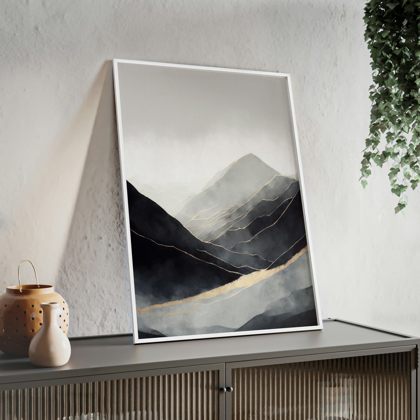 Abstract Nature: A Print on Canvas & Poster of a Bold Landscape