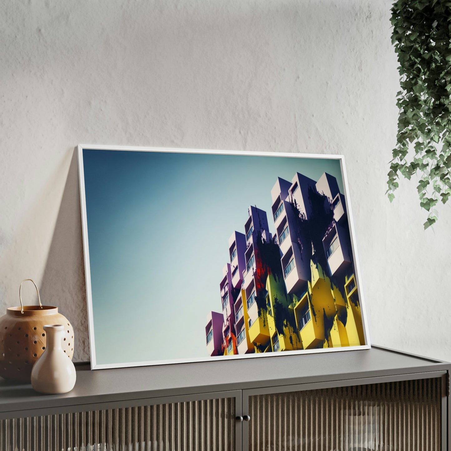 Abstract Architecture: Canvas & Poster Print of a Modern Cityscape