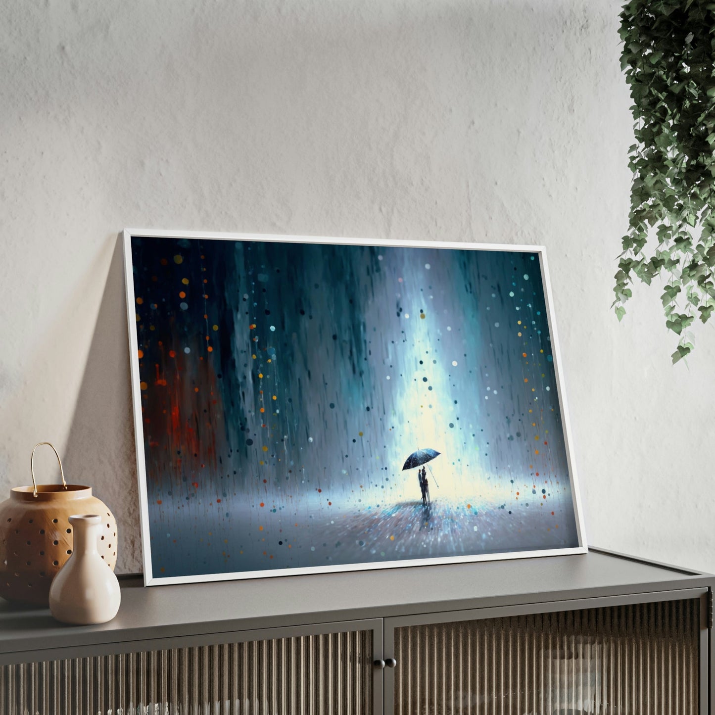 Whimsical Dreamscape: A Natural Canvas Wall Art of an Imaginary Landscape