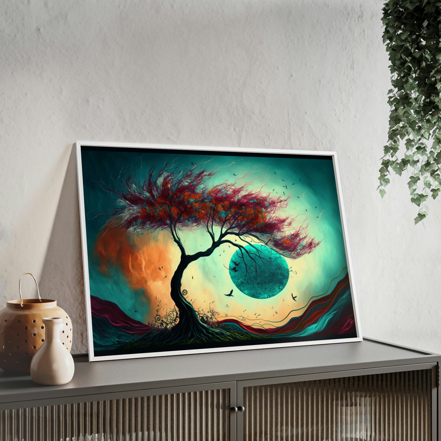 Natural Canvas & Poster Print of Abstract Terrain: Landscape Wall Decor