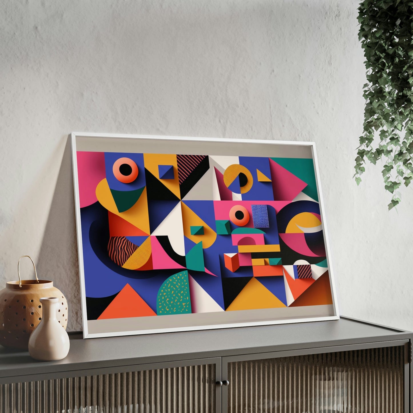 Geometric Harmony: Canvas & Poster Print of Abstract Art