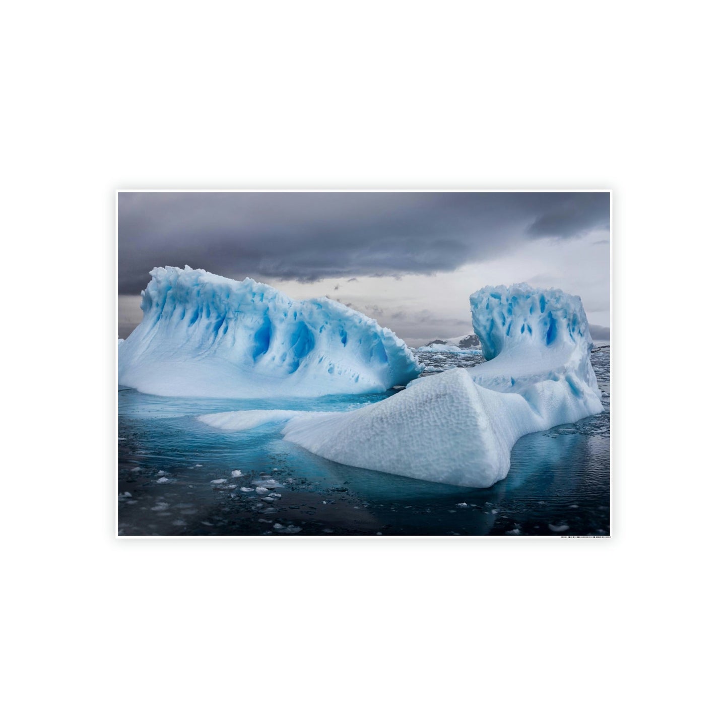 Glacial Grandeur: Natural Canvas Wall Art and Poster