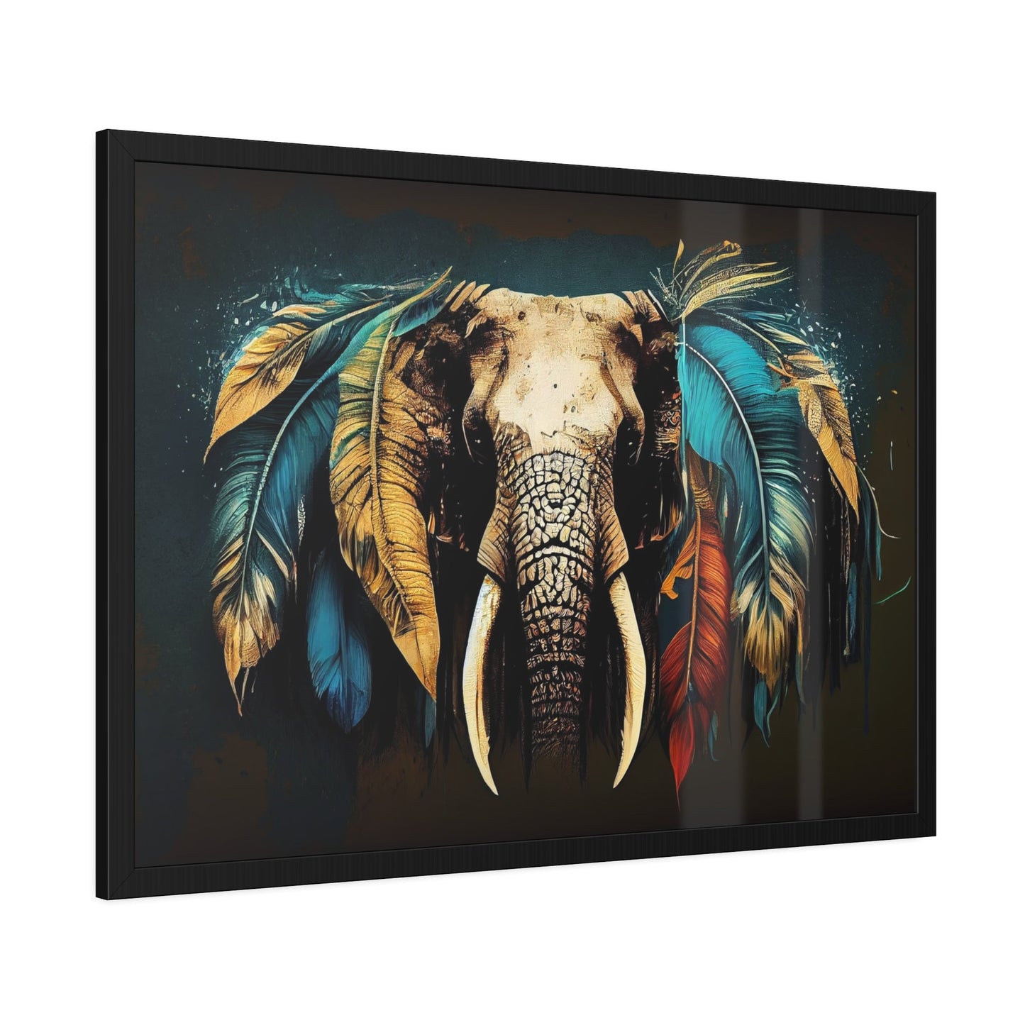 Gentle Giant: High-Quality Canvas Print of an Elephant's Serenity