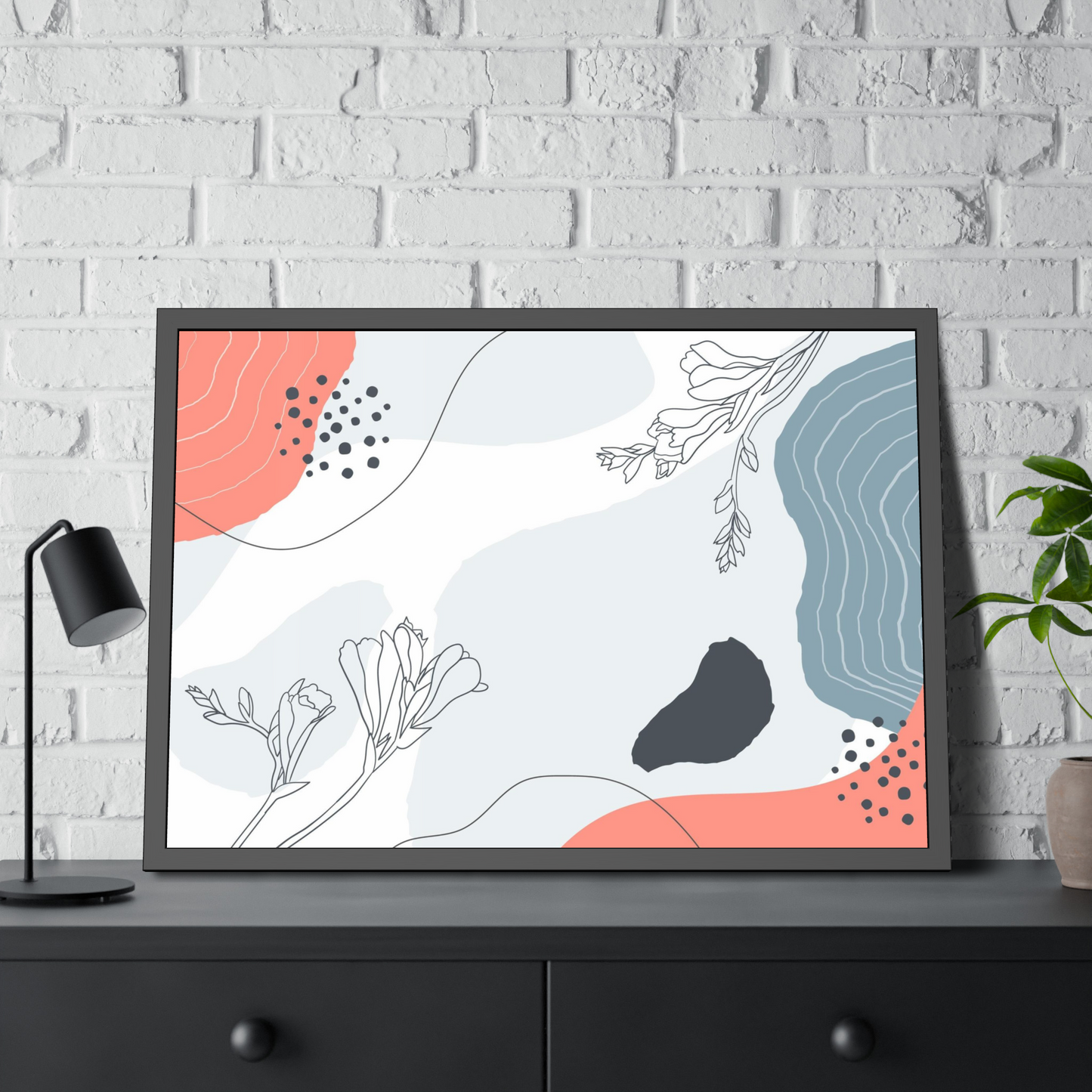 Contemporary Minimalism: Abstract Wall Art Prints on Natural Canvas