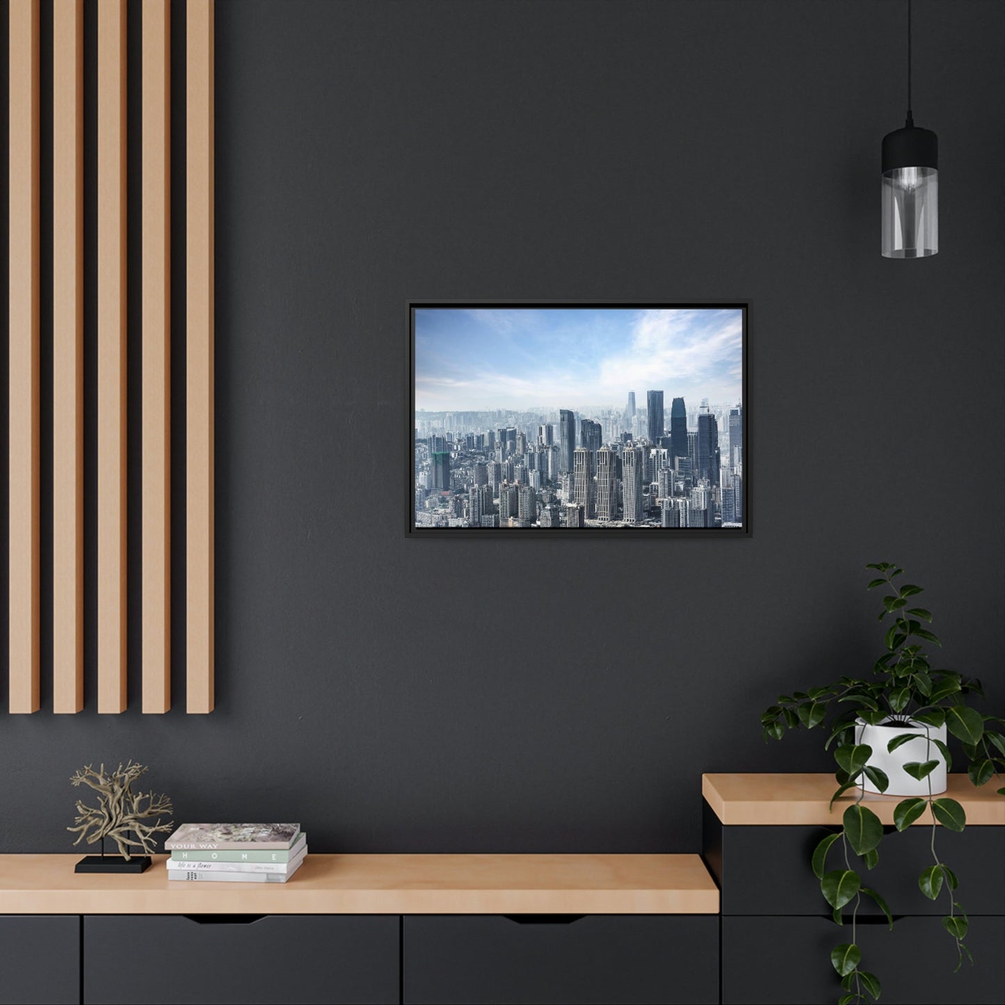 Urban Dreams: Cityscapes on Natural Canvas & Poster
