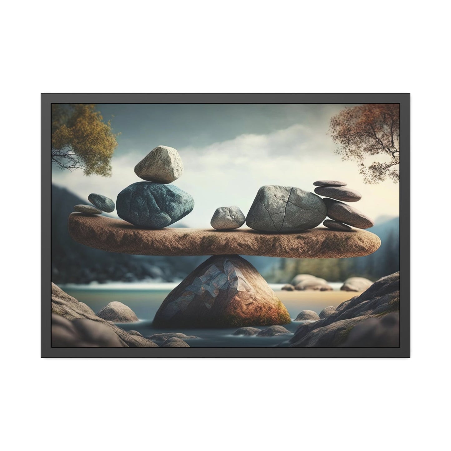 The Gift of Relaxation: Art Print on Framed Canvas for a Peaceful Home