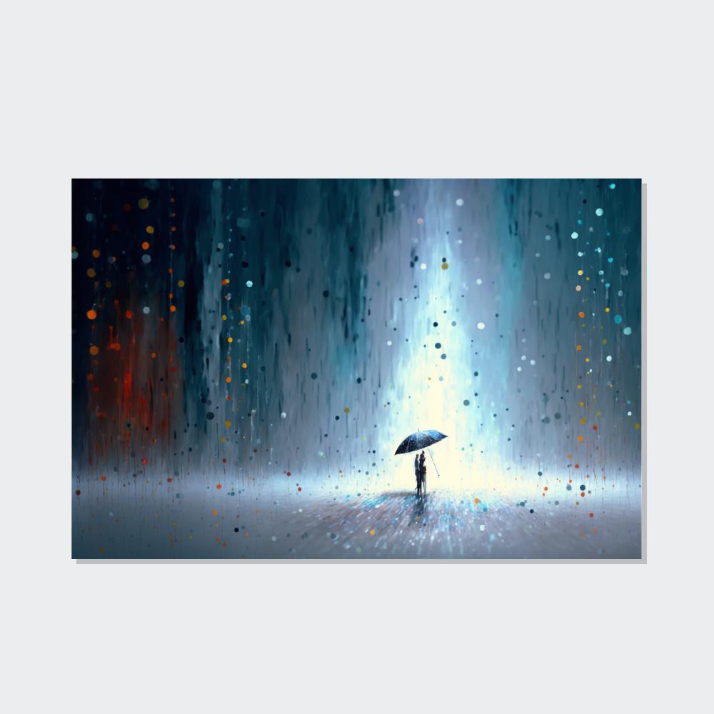 Whimsical Dreamscape: A Natural Canvas Wall Art of an Imaginary Landscape