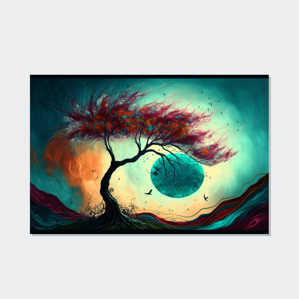 Natural Canvas & Poster Print of Abstract Terrain: Landscape Wall Decor
