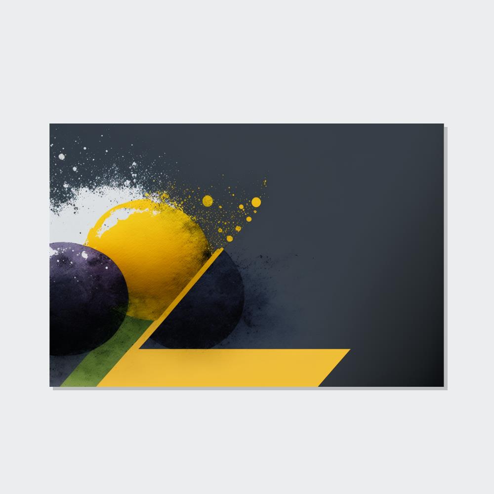 Minimalist Harmony: A Print on Canvas & Poster of an Abstract Composition