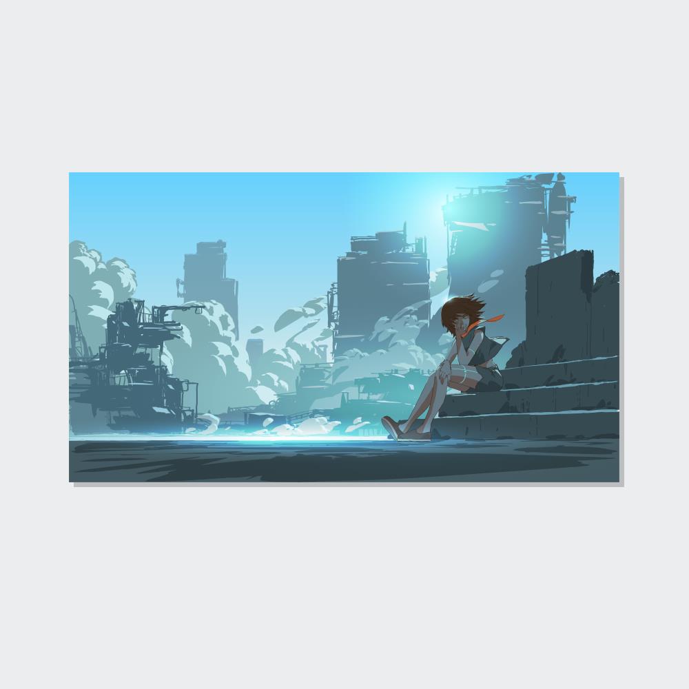 Anime Adventure: Framed Canvas Art Featuring Action-Packed Anime Scenes
