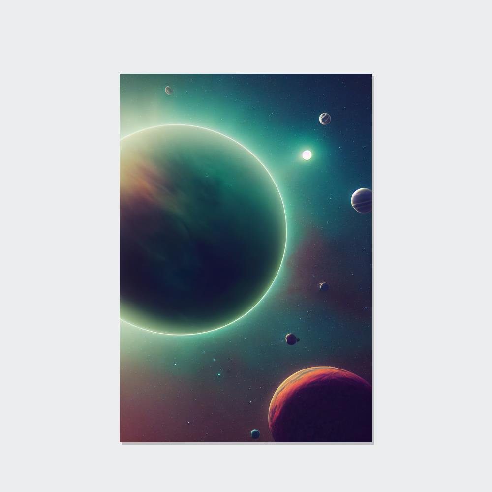Solar System Symphony: A Striking Astronomy Print on Canvas & Poster