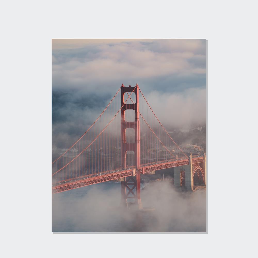 Majestic Bridge in the City: Impressive Wall Art for Your Home or Office