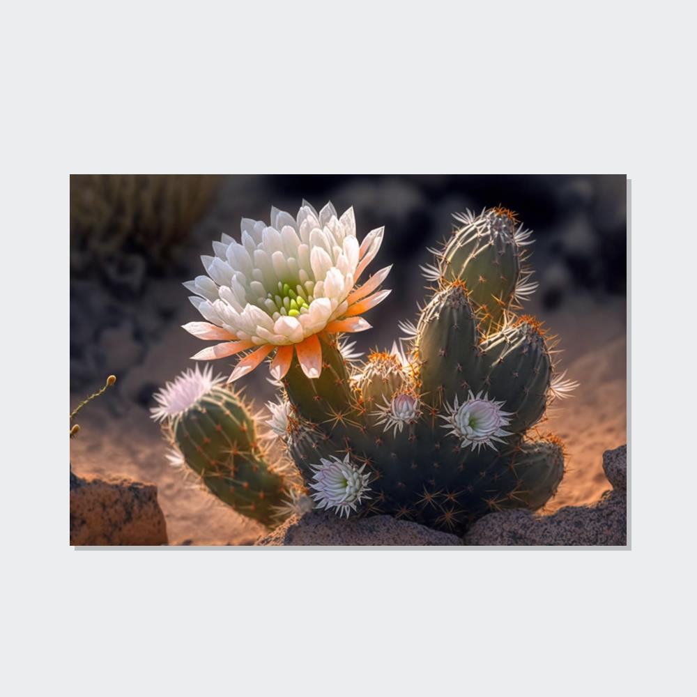 Cactus Wonderland: Canvas Print for a Whimsical and Playful Wall Decor