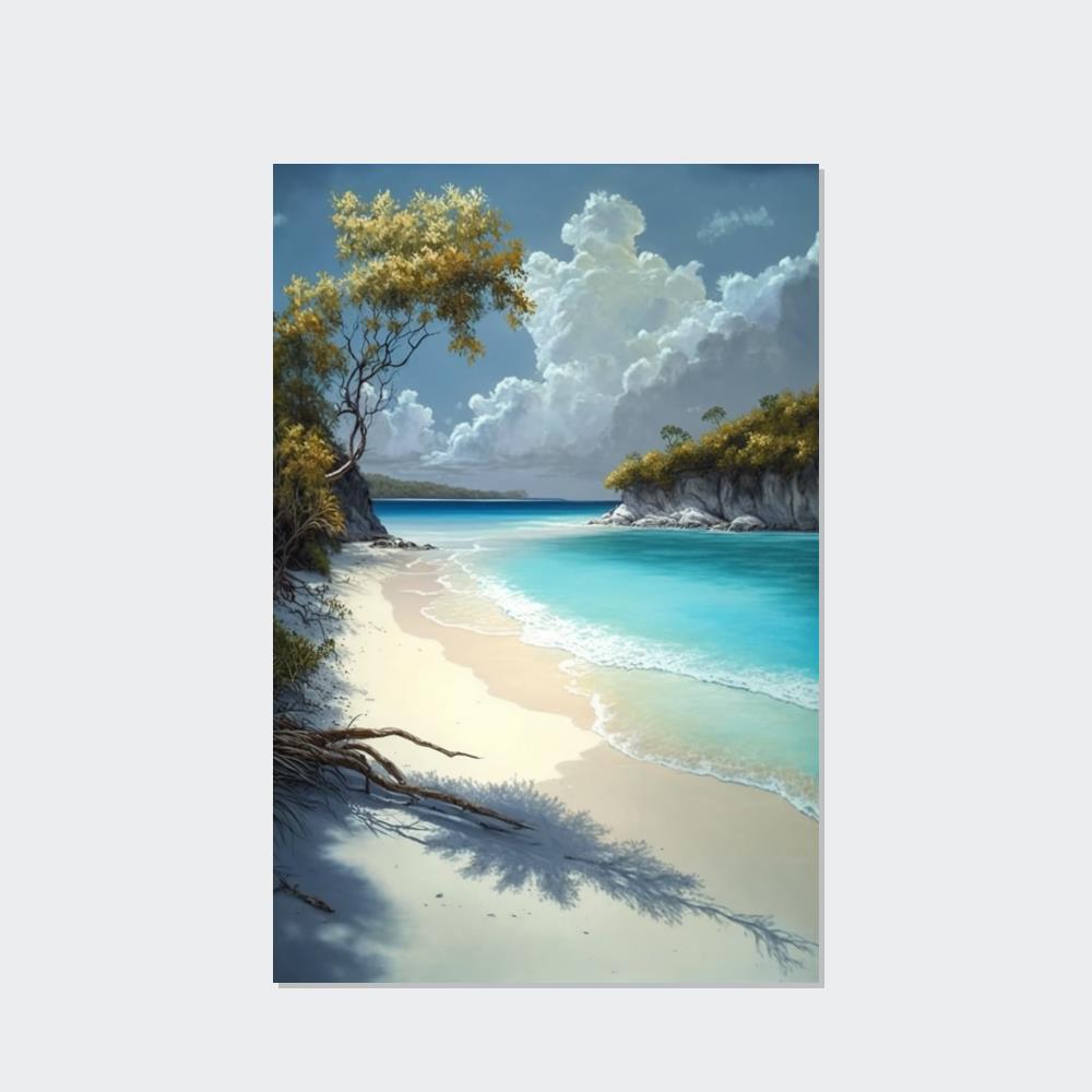 Sun-Kissed Sands: Caribbean Beach Framed Posters and Wall Decor