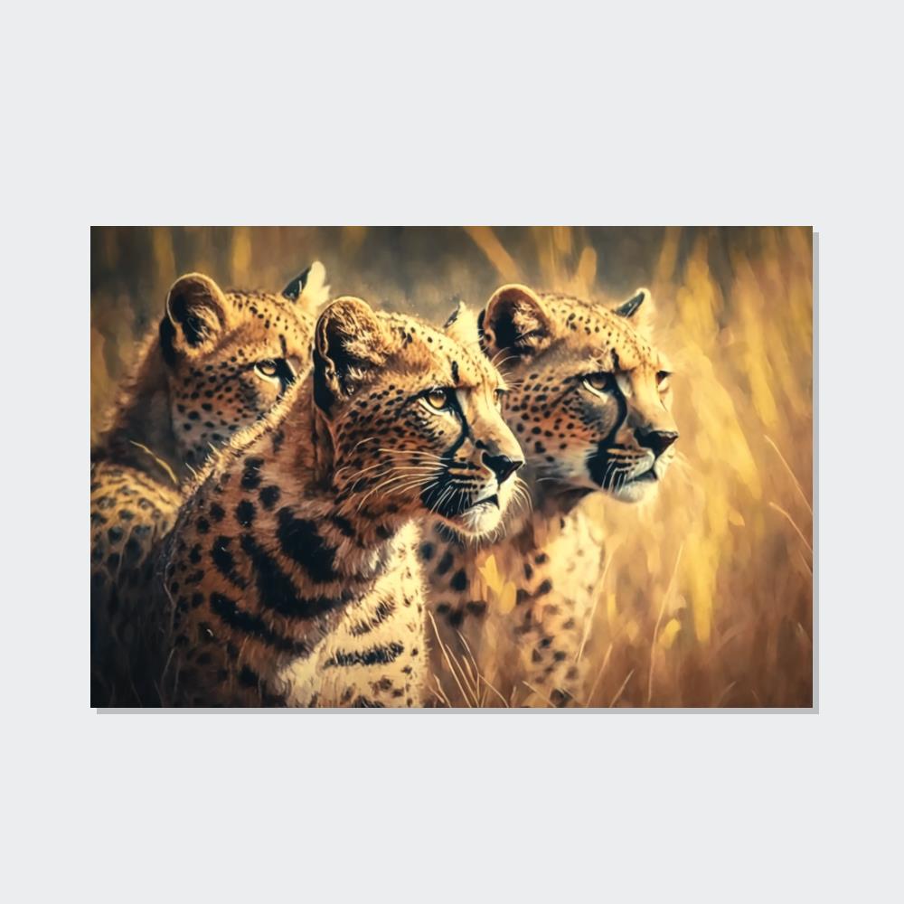 Safari Dreams: Majestic Cheetahs on Natural Canvas