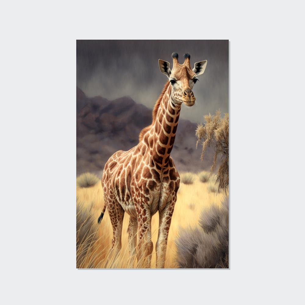 The Majesty of Giraffes: Framed Canvas & Poster of Stunning Beauty