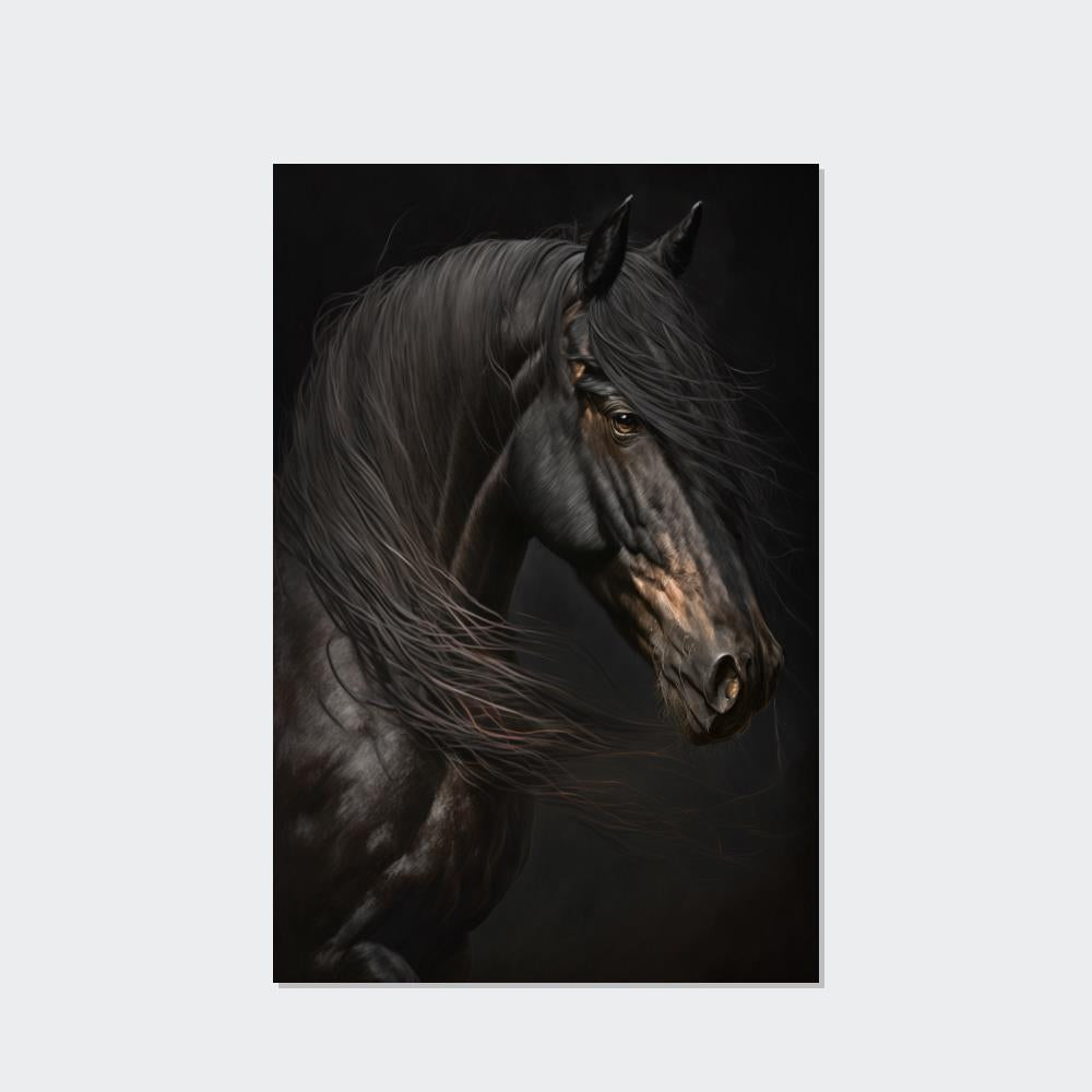Horse Serenity: A Canvas Equine Calm