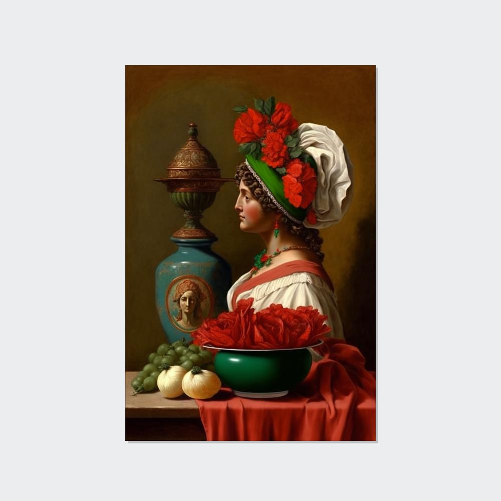 Sophisticated Italian: Poster & Canvas Art Print of Classy Italian Women
