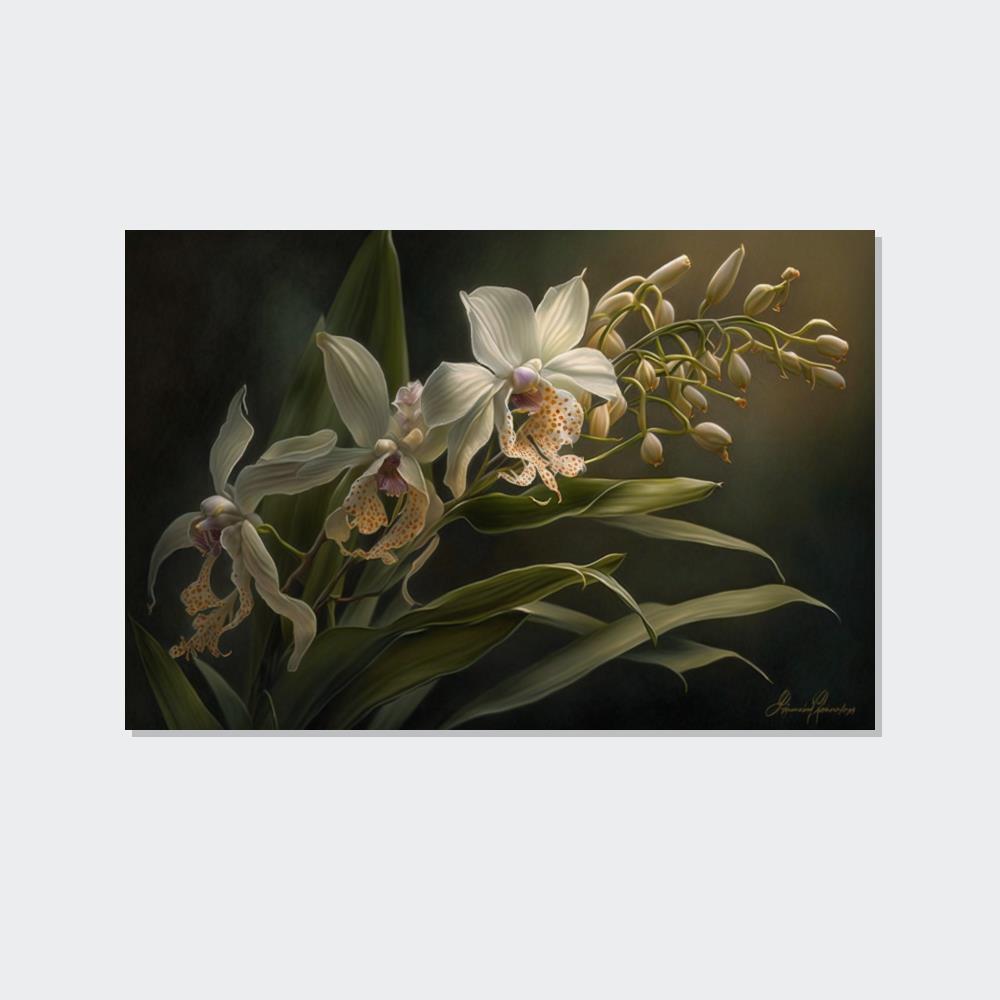 Exotic Blooms: Orchids on Canvas