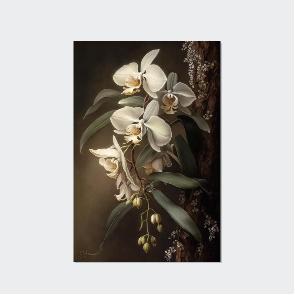 Orchid Bliss: Tranquility on Canvas