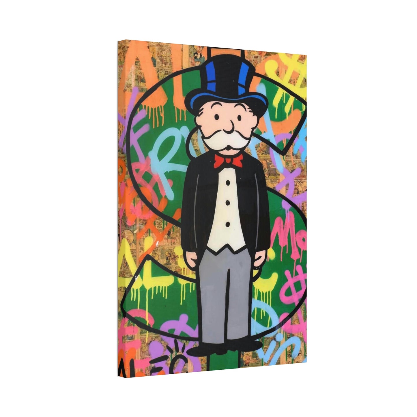 Monopoly Madness: Alec Monopoly Inspired Canvas and Poster Print for Art Enthusiasts