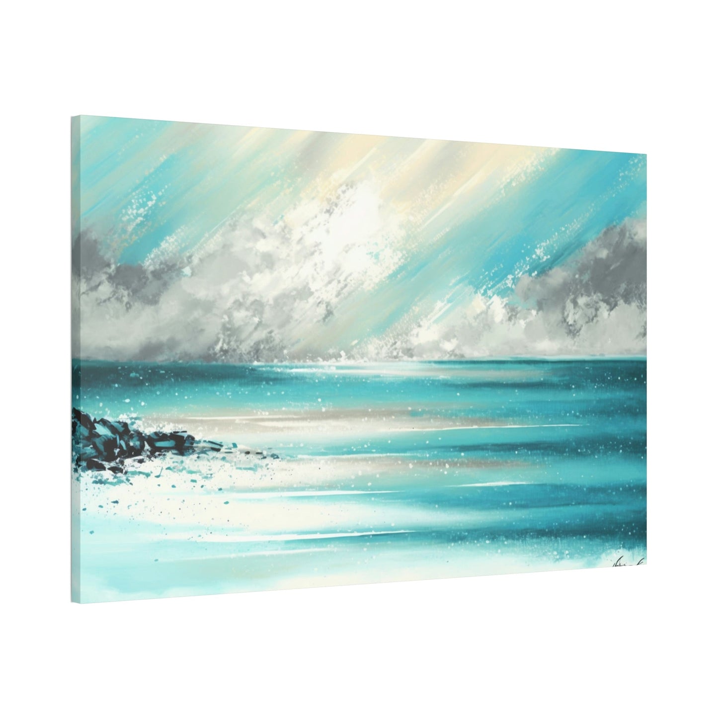 Coastal Dreams: Canvas & Poster Print of Abstract Ocean Art