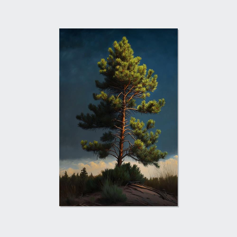 Pine Tree Sanctuary: A Canvas of Peace and Solitude