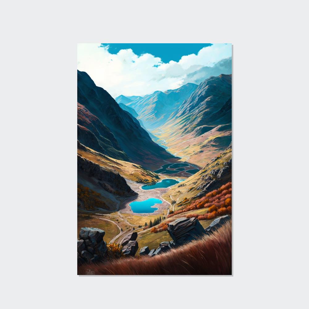 The Enchanting Valley: High-quality Wall Art and Canvas Print